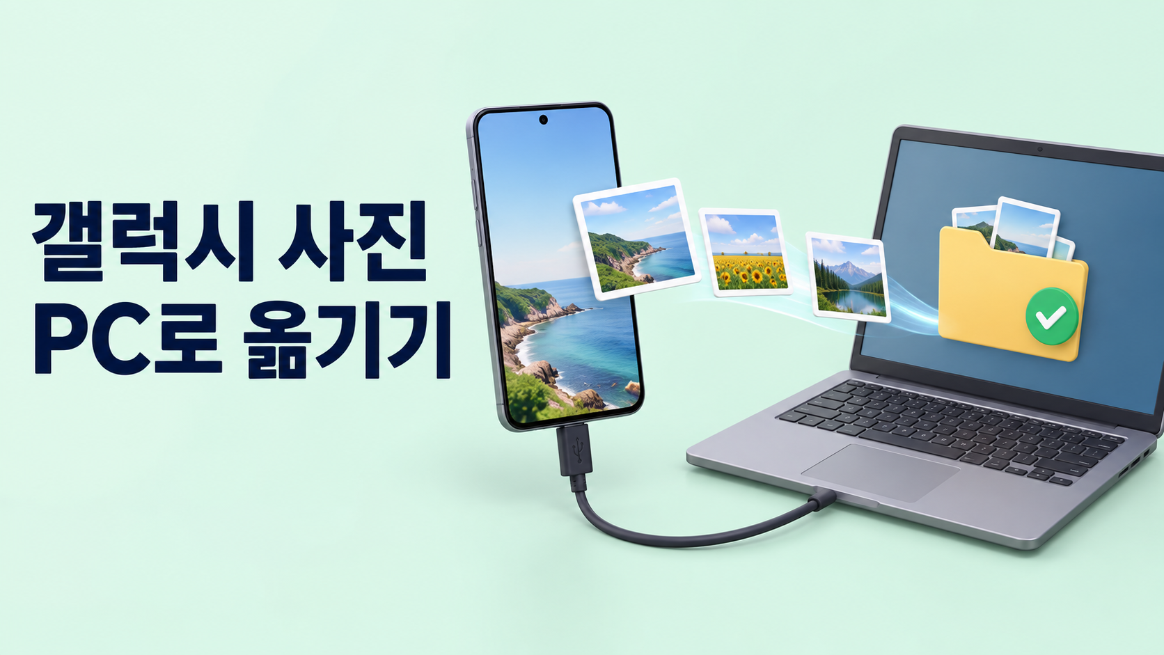 갤럭시 사진 PC로 옮기기｜USB 설정과 복사 순서